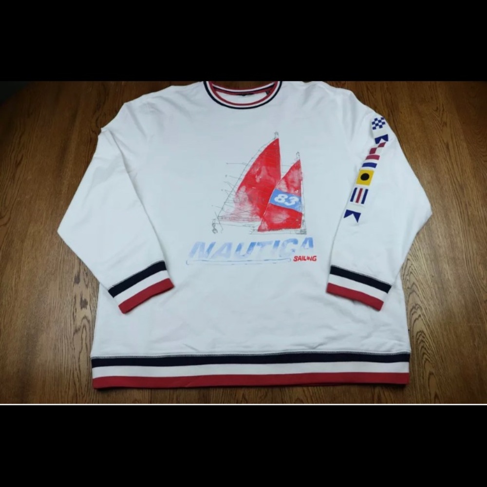 Mens Nautica Artist Series 3XL Crewneck Sweatshirt